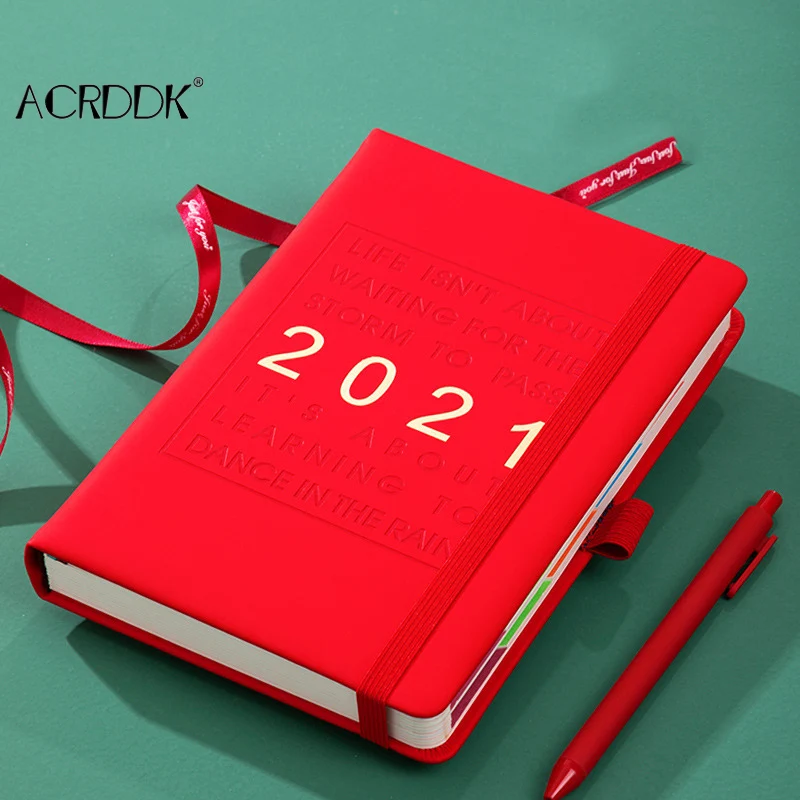 

2021 академический ежедневник ежемесячный и ЕЖЕНЕДЕЛЬНЫЙ КАЛЕНДАРЬ-органайзер книга A5 толстая бумага 400 страниц FL