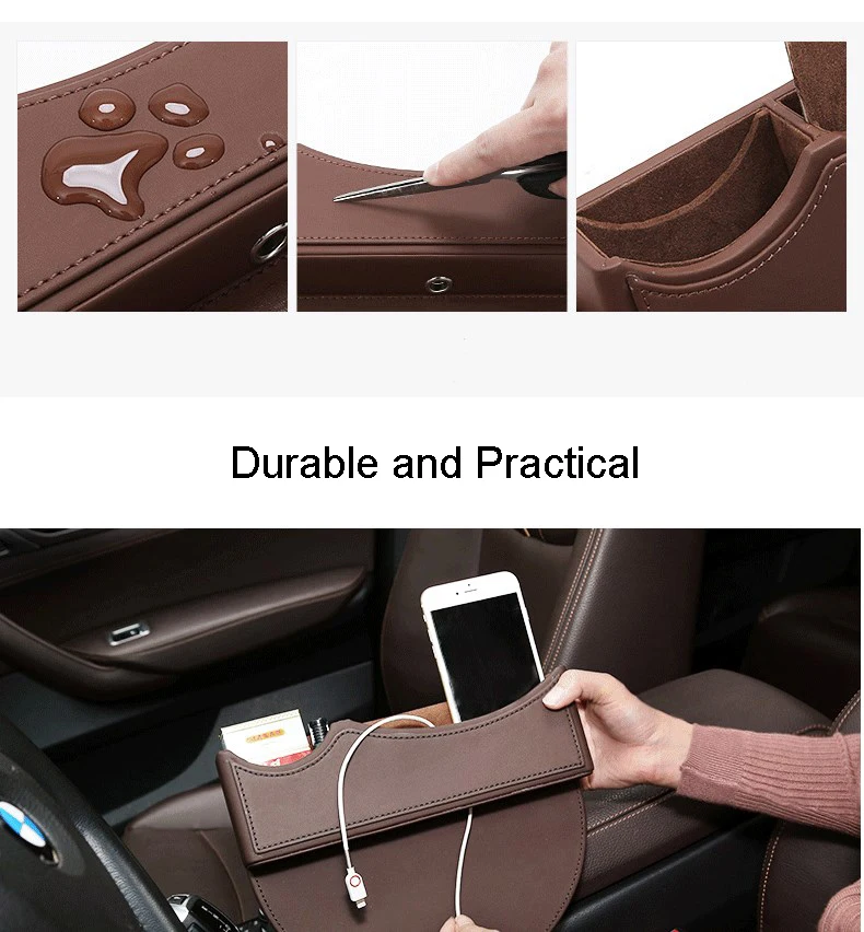 Автомобильный боковой органайзер для сидений держатель телефона логотип Nissan