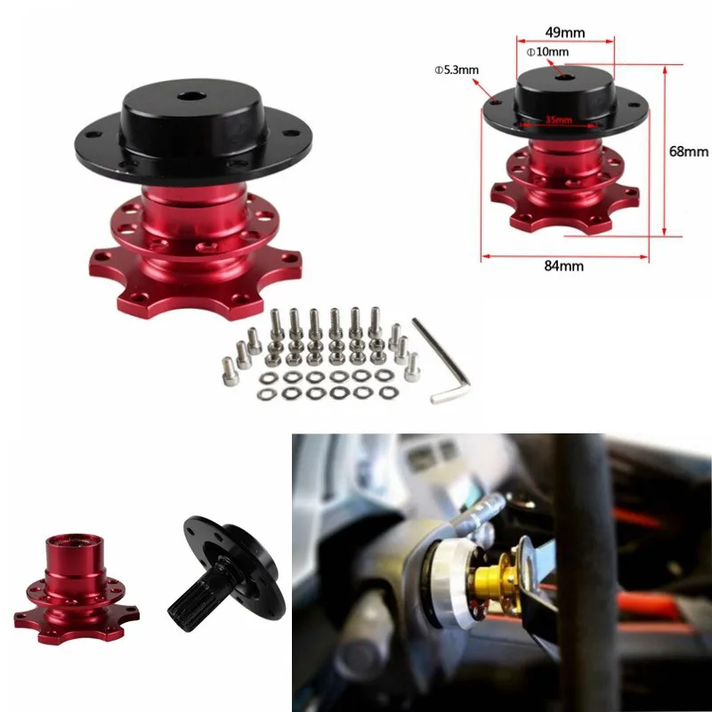 Universal Steering Wheel Quick Release Hub Boss Kit Adapter For 6 hole | Автомобили и мотоциклы
