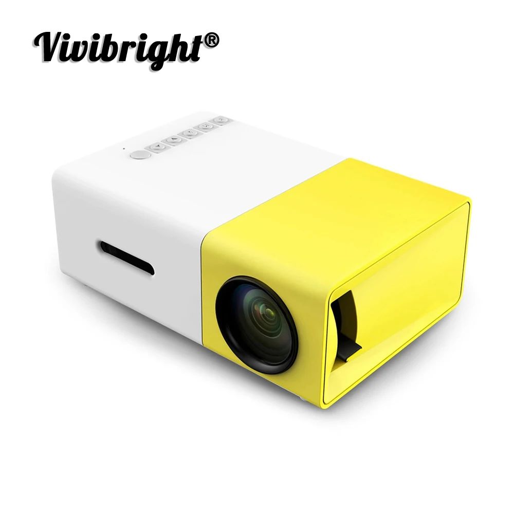 Vivibright YG300 светодиодный проектор 600 люмен 3 5 мм аудио 320x240 Пиксели YG-300 HDMI Мини с