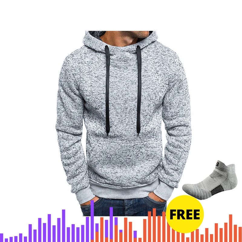 style 1 light gray Мужская Спортивная повседневная одежда на молнии модные жаккардовые толстовки с капюшоном флисовая куртка осенние толстовки осеннее зимнее пальто мужская Толстовка - Цвет: style 1 light gray