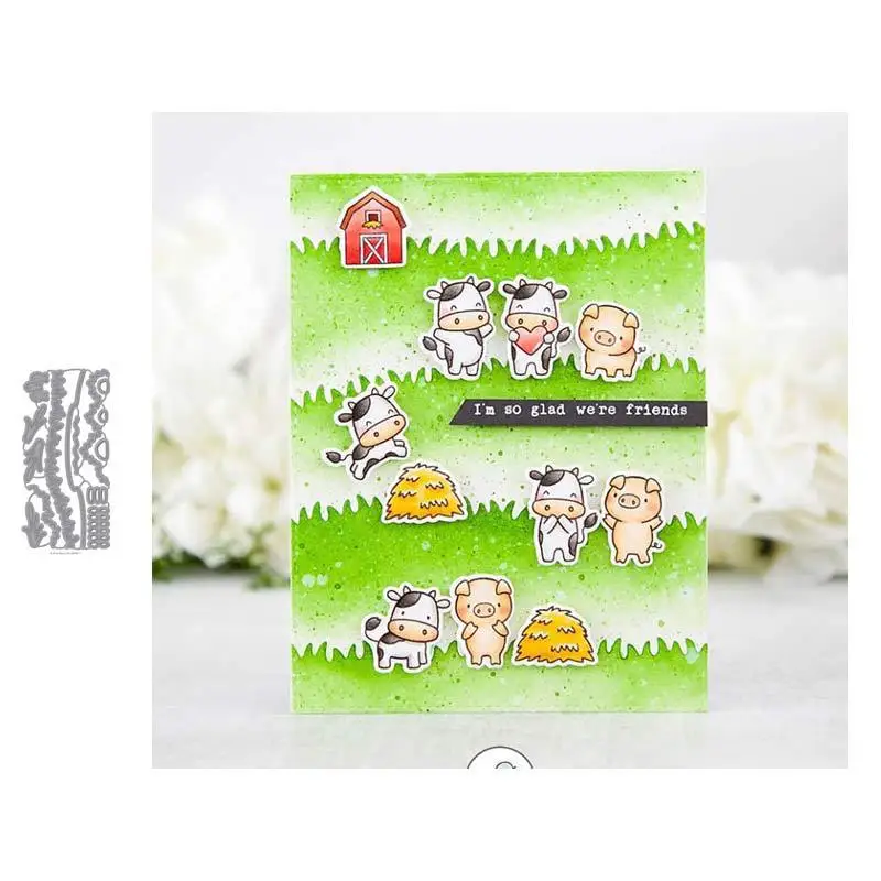 

Big Lawn Metal Cutting Dies Scrapbooking Craft Mold Cut Die Stencil Handmade Paper Card Make Template Embossing 2021