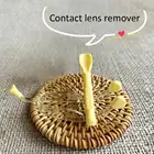 Набор для ухода за контактными линзами, пинцет с мягким силиконовым наконечником, ложка, инструмент для глаз, устройство для удаления палочек для очков, всасывающая вставка, J6G3