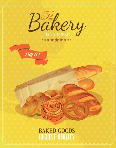 

The Bakery Daily Fresh Metal Tin Sign Poster Wall Plaque