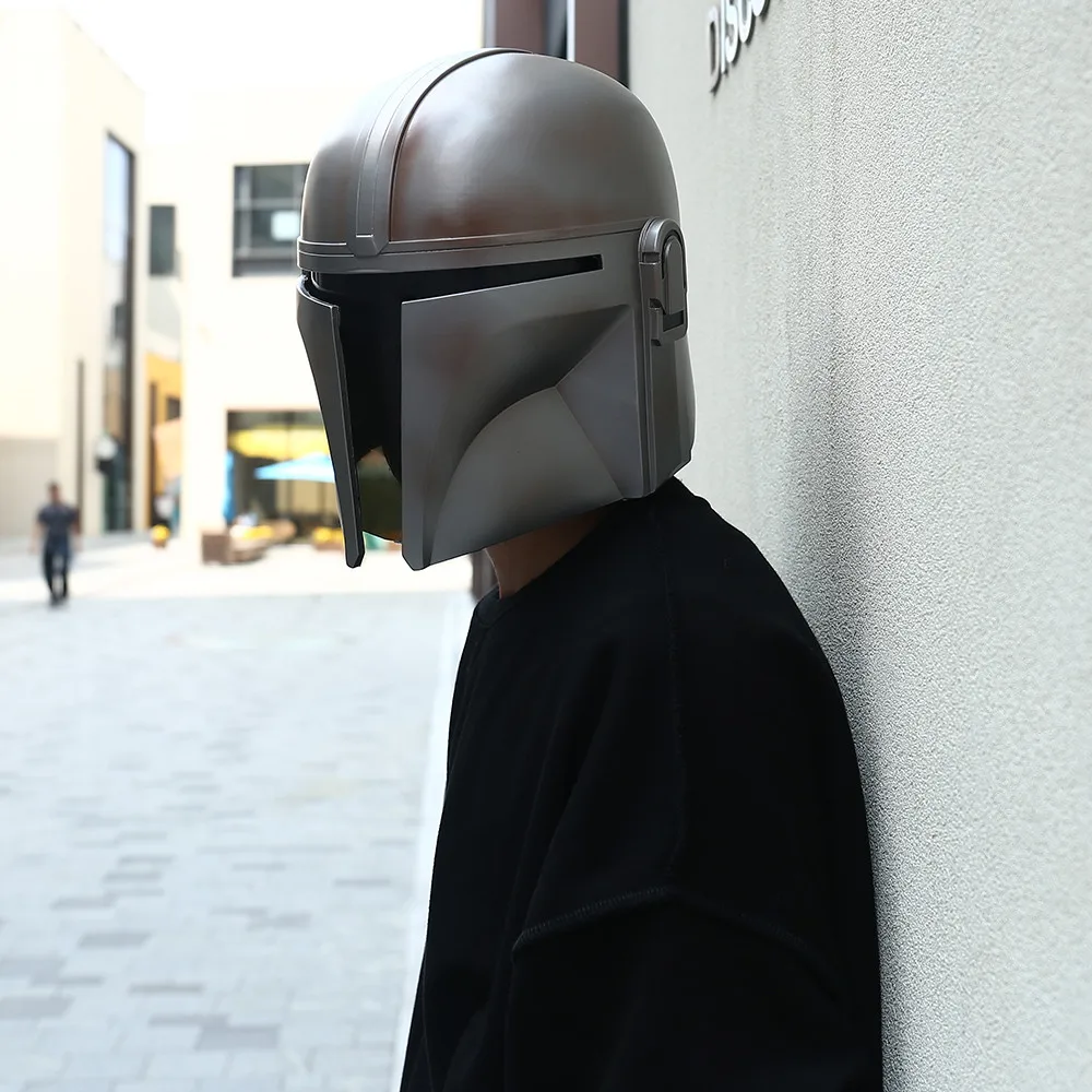 

2019 The Mandalorian Cosplay Helmet Star Wars Mandalorian Full Face PVC/Latex Mask Helmet Halloween Party Props