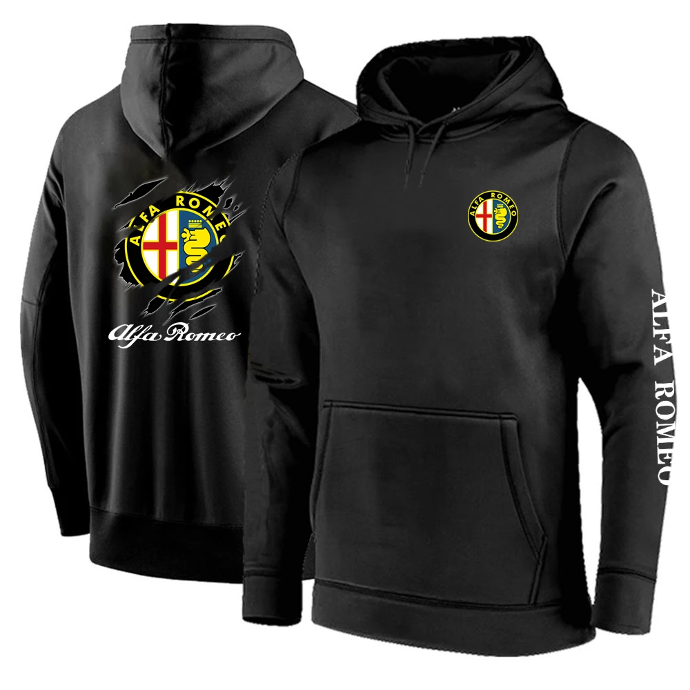 

Мужские толстовки Alfa Romeo с креативным дизайном, удобный пуловер на заказ, флисовые хлопковые свитшоты, повседневные модные пальто, осень 2020
