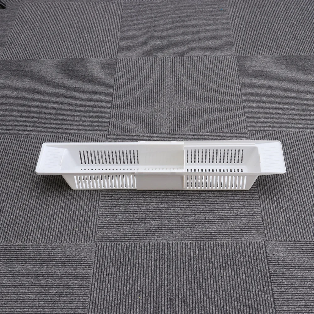 

Retractable Bath Caddy Tray Bathtub Basket Shelf Rack Bath Toys Organizer