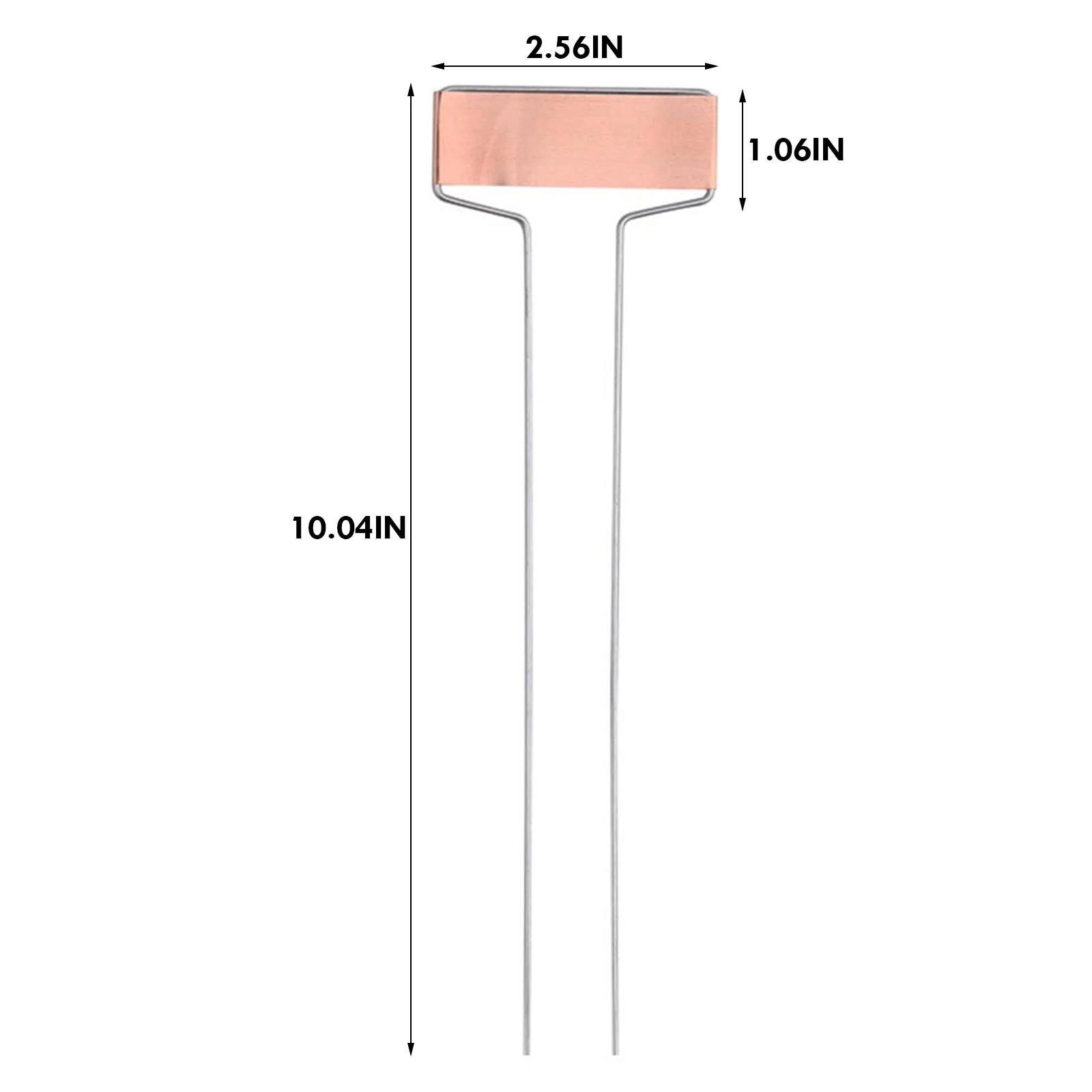 

10 Pcs Metal Plant Labels Small-Faced Copper Plant Markers Waterproof Reusable Garden Stake Tags