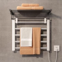 electric towel rack dryer rail keeping heater warm shelf for bathroom accessories constant temperature waterproof aluminum mj13
