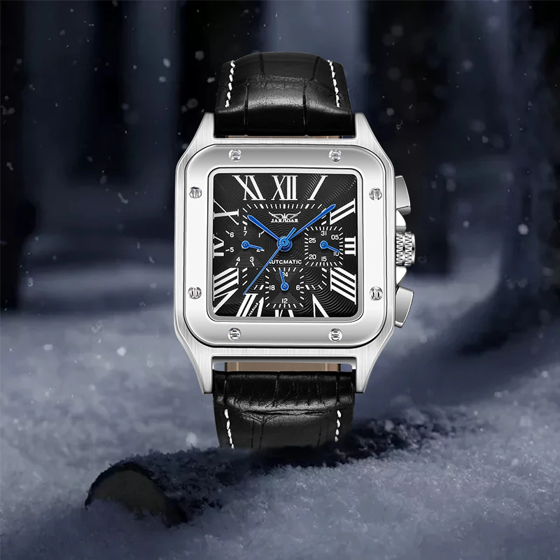 Роскошные часы JARAGAR Мужские военные автоматические механические