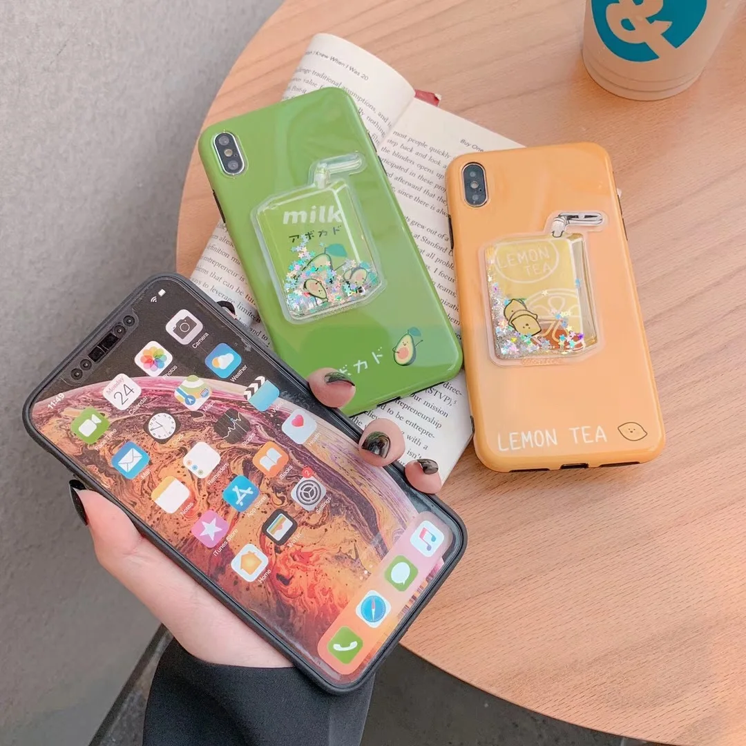 Kuutti Lovely Juice Bottle 3D Kawaii fruit Phone Case for iPhone 6 6s 7 8 Plus X XR XS Max Covers iphone xs max case luxury |