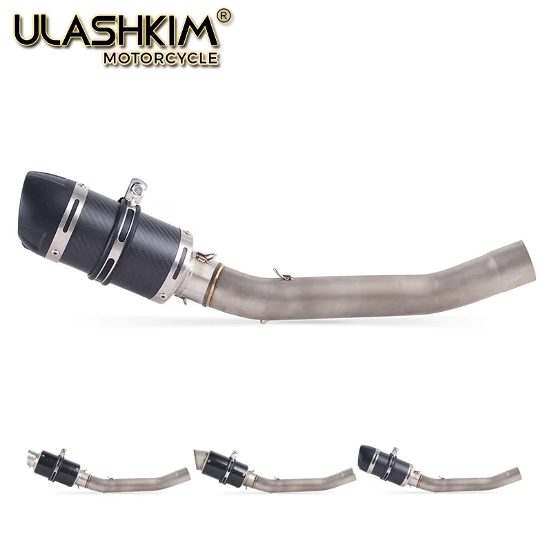 

Motorcycle Exhaust Muffler Escape Middle Link Mid Pipe Full System Slip On For Kawasaki Z750 Z 750 With DB Killer