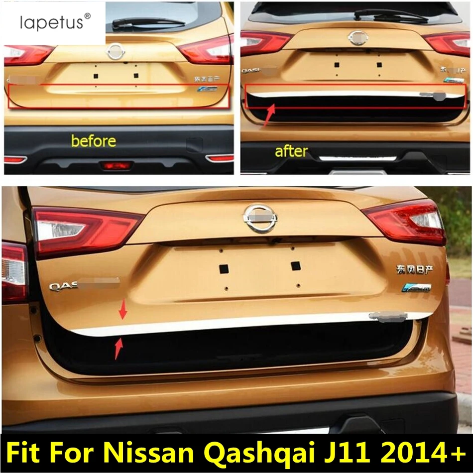 Аксессуары Lapetus для Nissan Qashqai J11 2014 2017 хромированная задняя дверь Крышка отделка