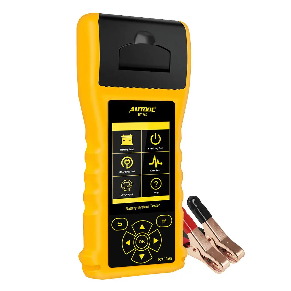 

BT760 12V Multi-language Car Portable Battery Tester Analyzer W/ Printer