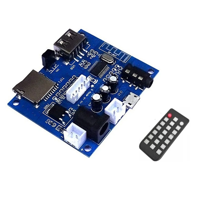 

Беспроводной аудио-ресивер Bluetooth 5,0, беспроводной адаптер 3,5 мм, USB-диск, декодирование TF-карты, mp3-плеер с дистанционным управлением