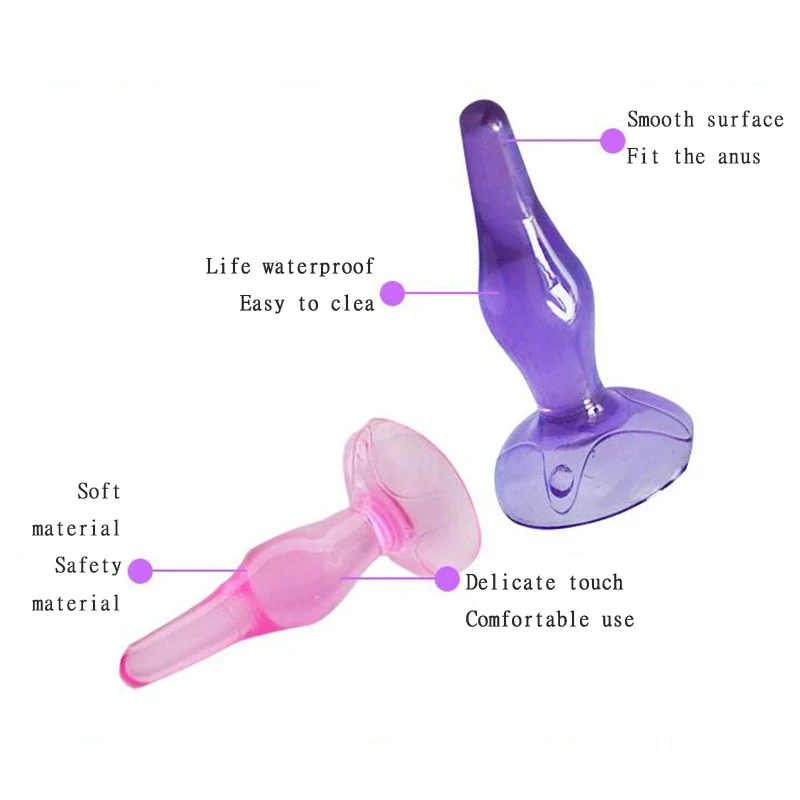 Анальная пробка с большим кристаллом мощный Стимулятор точки G массажер простаты