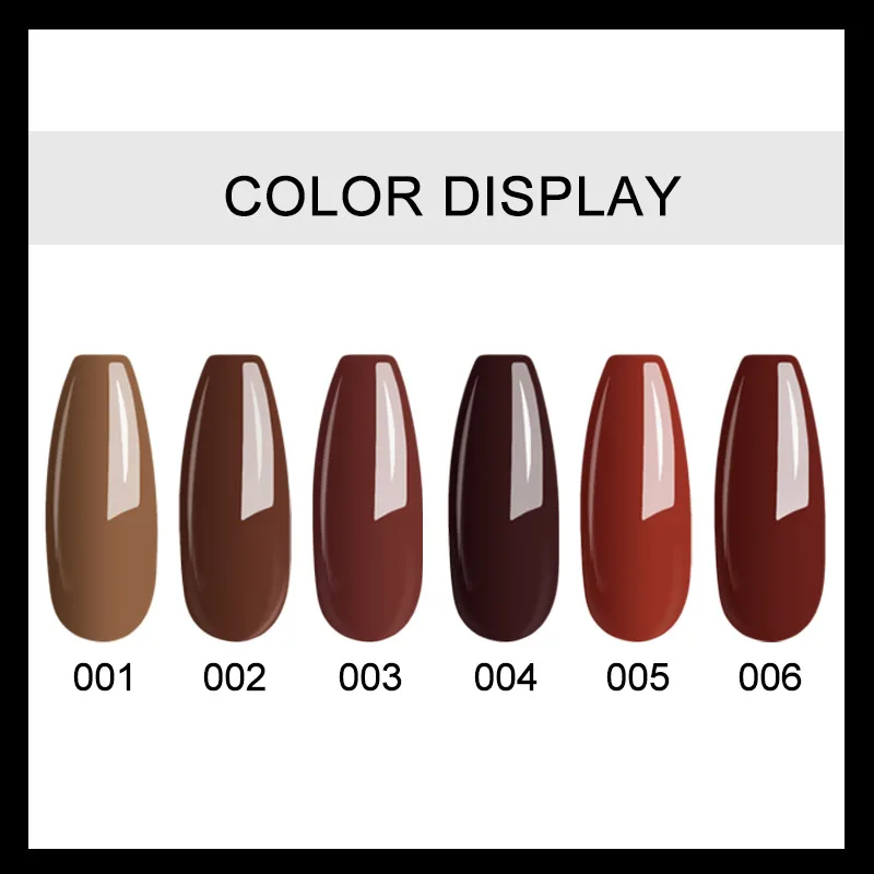 Полуперманентный гель лак для ногтей серии карамельных цветов уф лампы