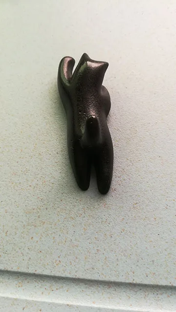 Японские Исцеляющие 3D абстрактные маленькие магниты черного кота милые животные