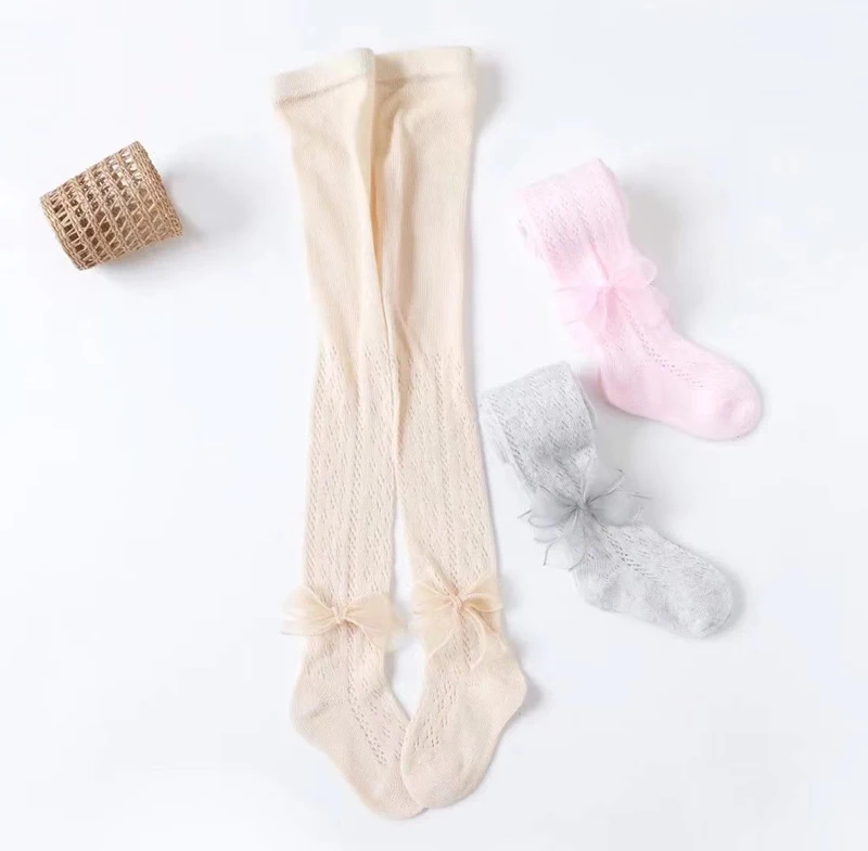 2017 новые детские летние Колготки маленьких отверстия сетки колготки из хлопка