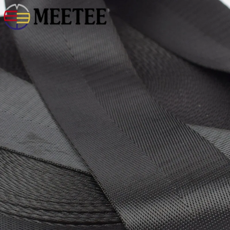 Черная нейлоновая тесьма Meetee 5 метров 25/32/38/50 мм рюкзак сделай сам с узором в