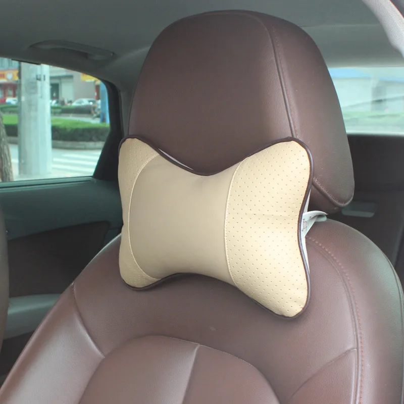 Автомобильная стереосистема полностью кожаный подголовник дышащая подушка для