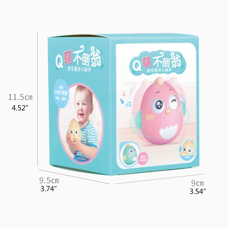 

Baby Newborn Toys Nodding Tumbler Toys For Kid Ring Bell Cute Roly-poly Educational Rattle Baby Development Toys