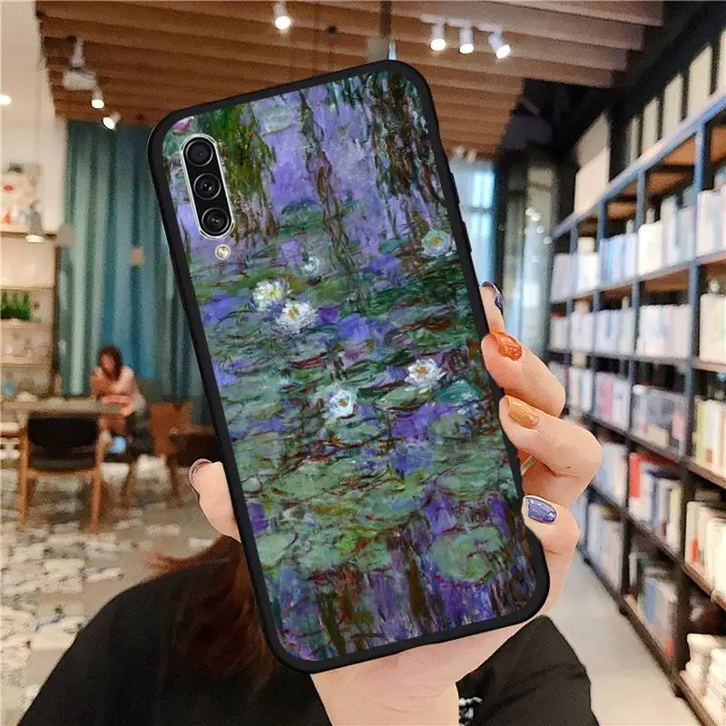 

Monet Water Lilies Painting Phone Case For Samsung galaxy A S note 10 7 8 9 20 30 31 40 50 51 70 71 21 s ultra plus luxury capa