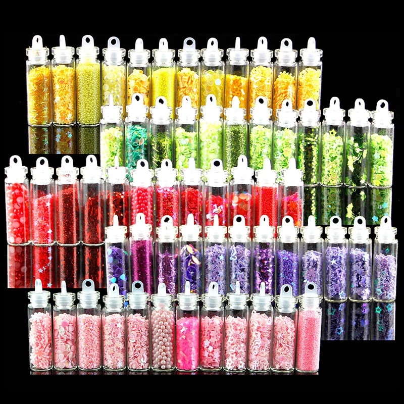 Красивая блестка для ногтей украшения многоцветные накладки DIY аксессуары