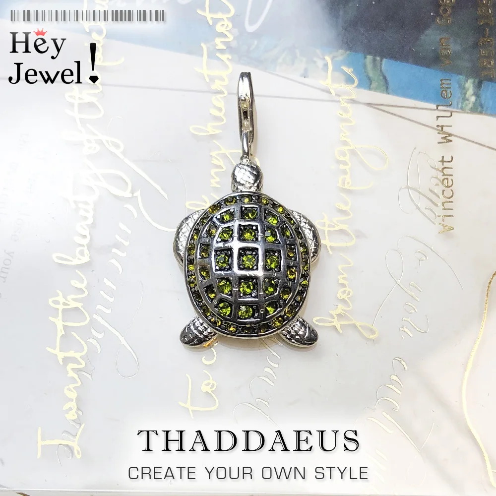 

Pendant Green Turtle Large,2019 Brand New Fashion Jewelry Europe Bijoux 925 Silver Sterling Accessories Gift For Woman Men