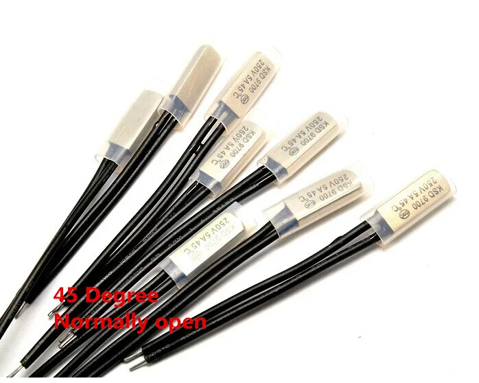 

KSD9700 5A250V 45 градусов C N.O нормально открытый Температурный выключатель Термостат термопротектор