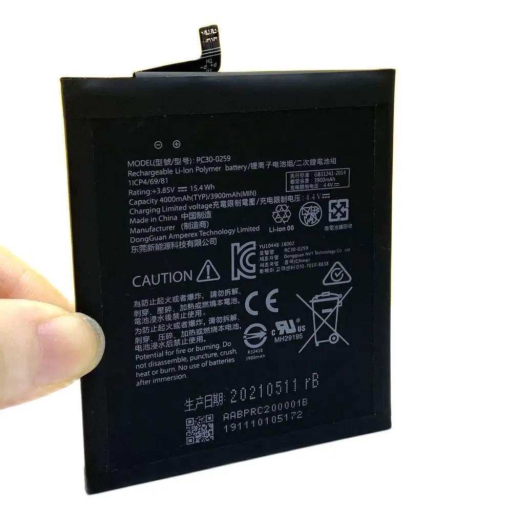 

100% New 4000mAh Battery For Razer Phone 2 phone2 RC30-0259 Replacement Batteries