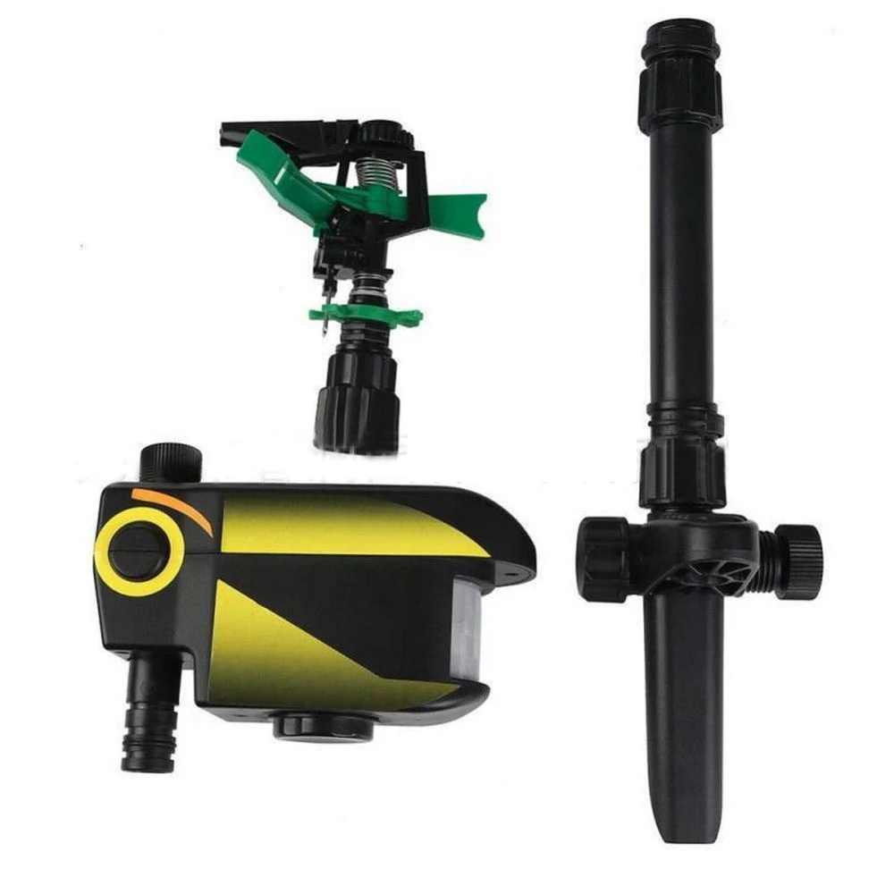 Солнечный садовый пульверизатор на открытом воздухе отпугиватель животных чучела животные моющее средство