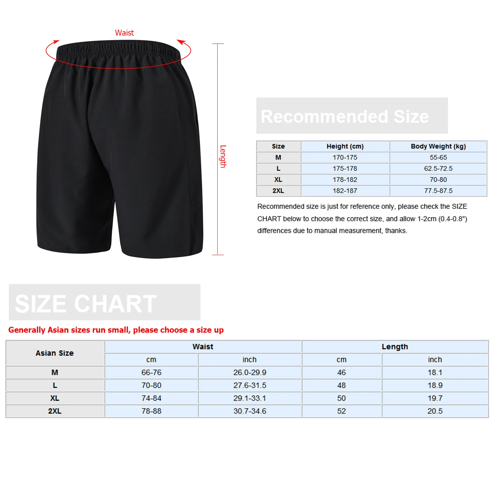 

Men Running Shorts Quick-Dry Breathable Gym Wear Elastic Waist Zipper Pockets Loose Fit Basketball Workout Fitness Shorts