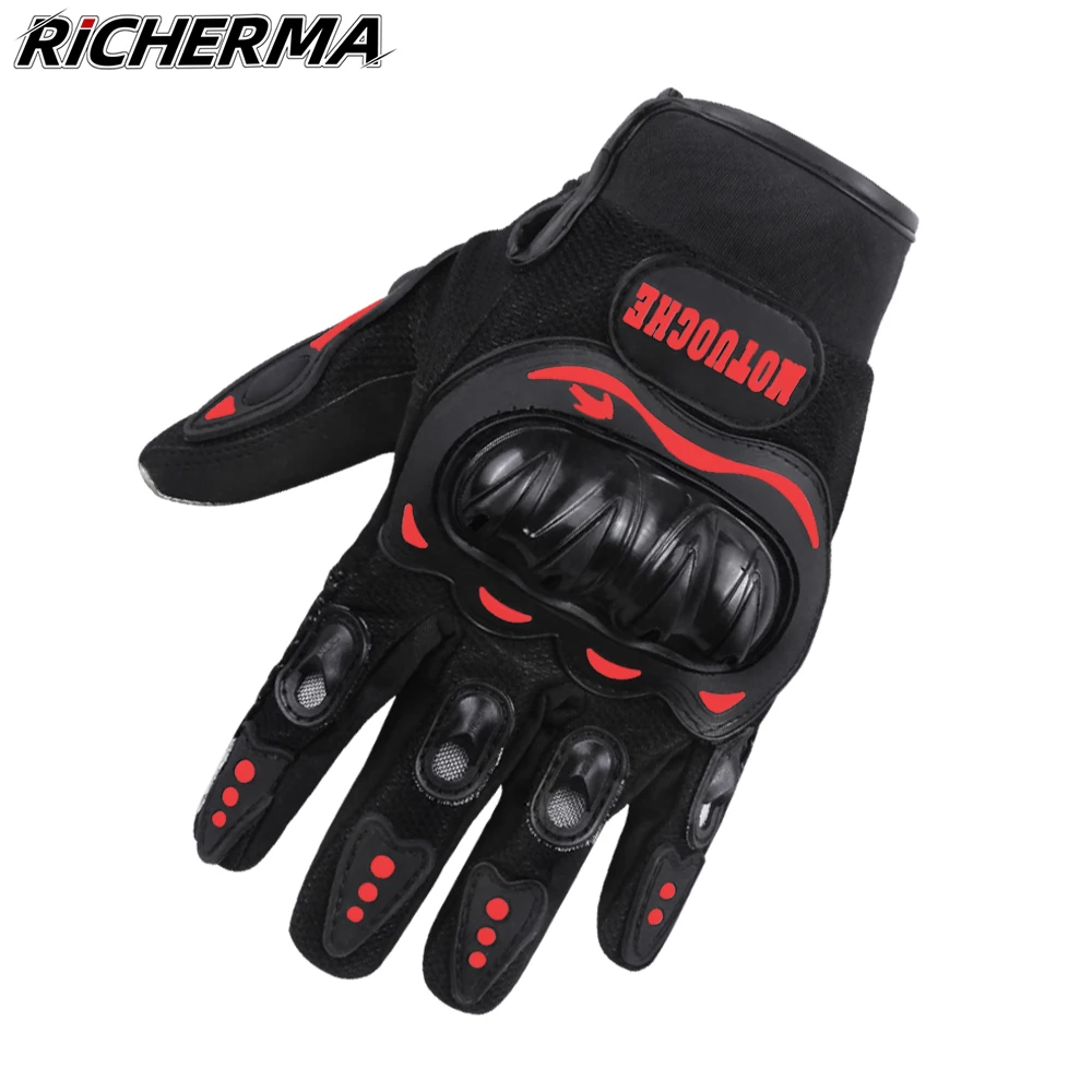 Летние спортивные перчатки для мотокросса с сенсорным экраном мотоциклетные