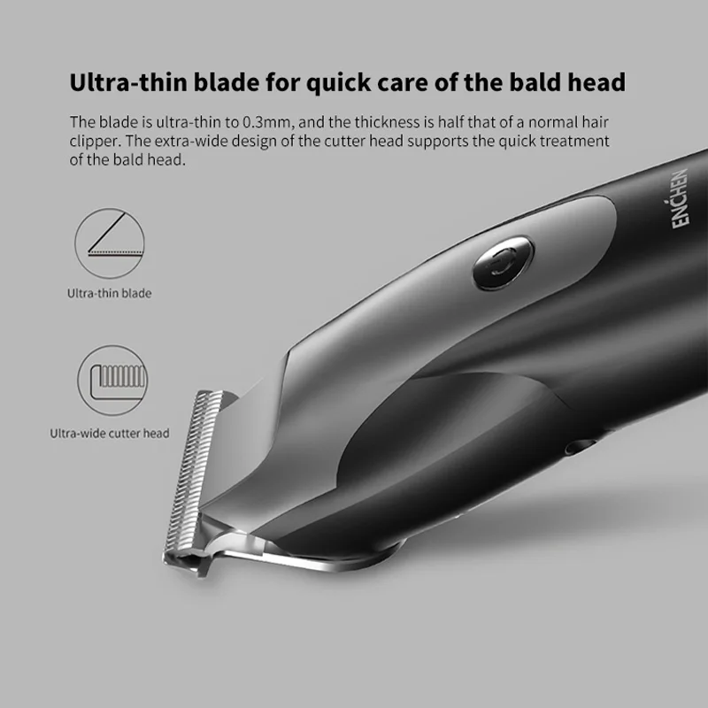 ENCHEN Электрический 10 Вт высокомощный триммер для стрижки волос градиентная Форма