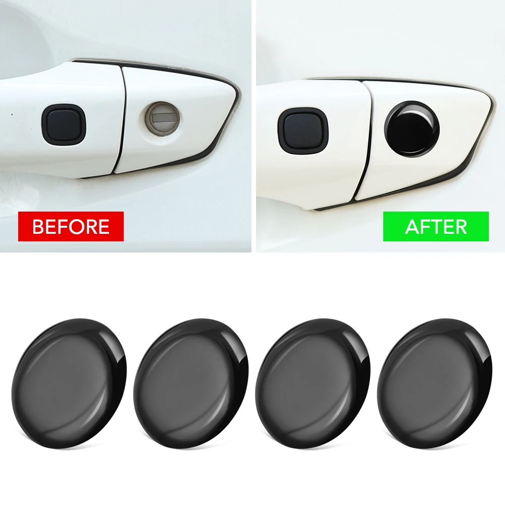4pc 20mm Car Door Keyhole Stickers for Audi A3 8L 8P A4 B6 B7 B8 A6 C5 C6 4F RS3 Q3 Q7 TT |