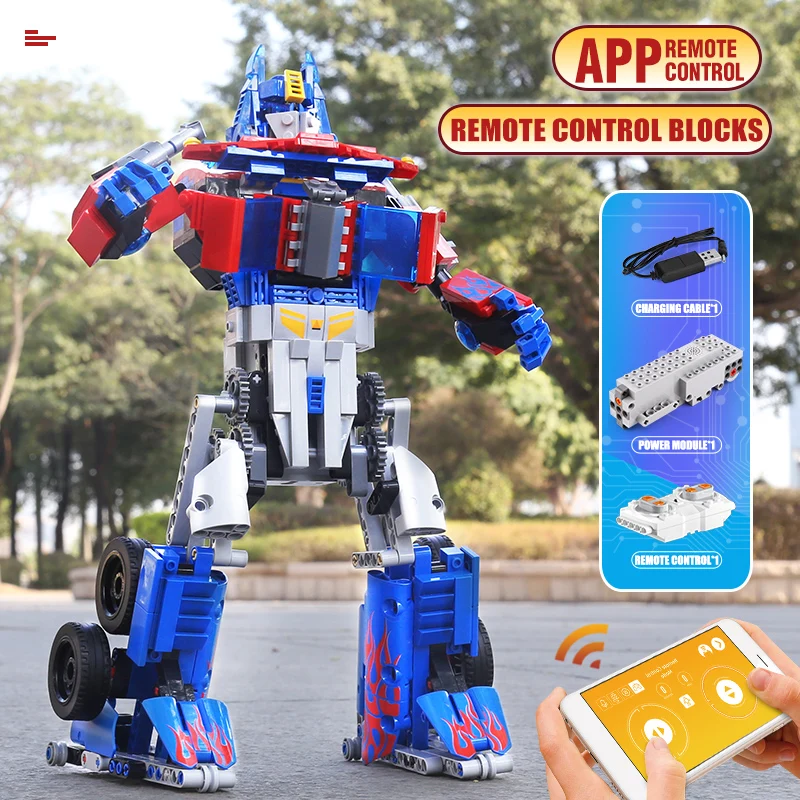 

Mould King 15036 15038 APP Remote Control Electric Mechanical MK Prime Robot Building Blocks Bricks Toys for Kids Funny Gift