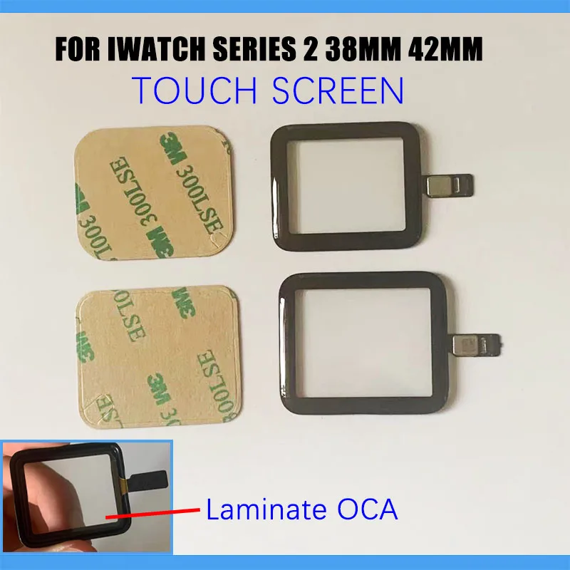 

1Pcs New 38mm 42mm Touch Screen Digitizer For Apple Watch Series 2 S2 LCD Front Glass Sensor Outer Panel Cover With Flex Cable