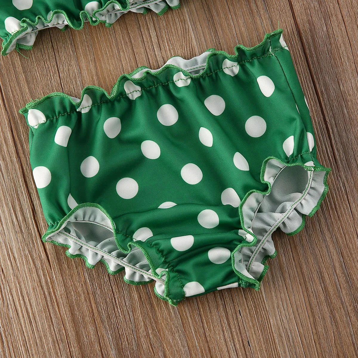 2pcs Baby Girls Polka Dot Tankini Kid Swimwear Toddler Summer Beach Bathing Swimsuit Holiday Two Pieces Swimming | Детская одежда и