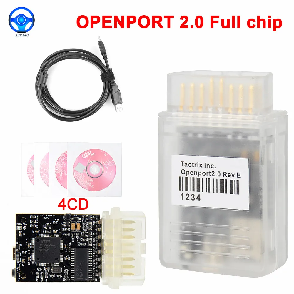 Зарубежный Высококачественный чип Tactrix Openport 2 0 ECU FLASH OBD OBD2 открытый порт Тюнинг