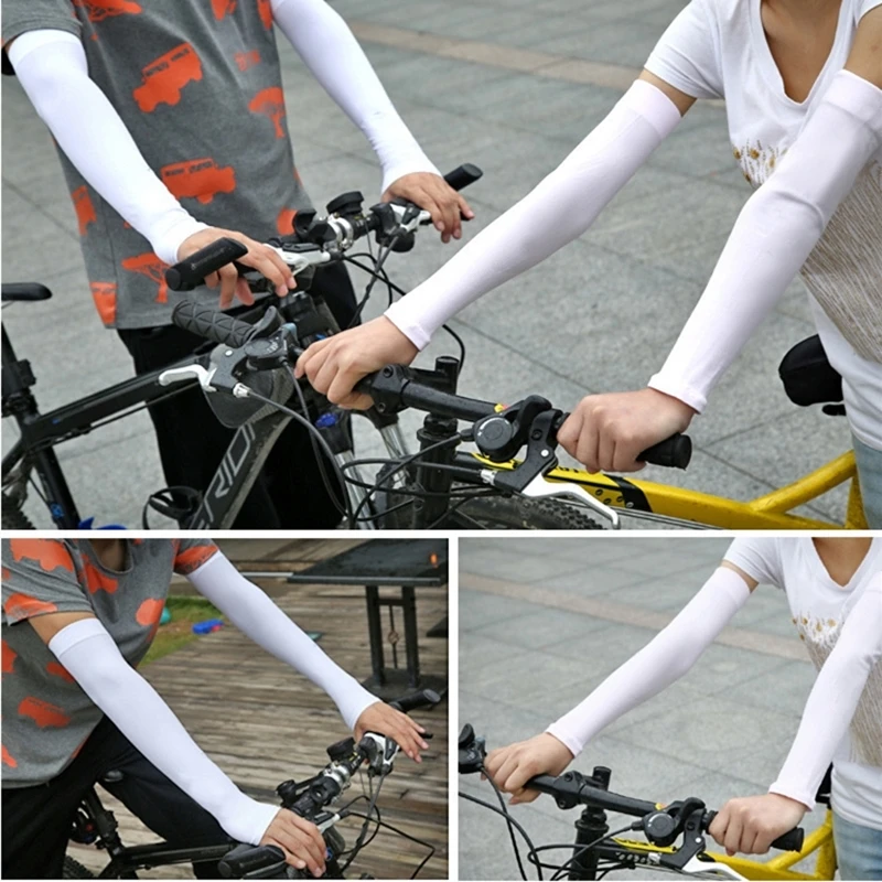 

Sun Arm Sleeves Women UV Protection Ice Cool Breathable Summer Cycling Running Fishing Climbing Driving Arm Sleeves Men