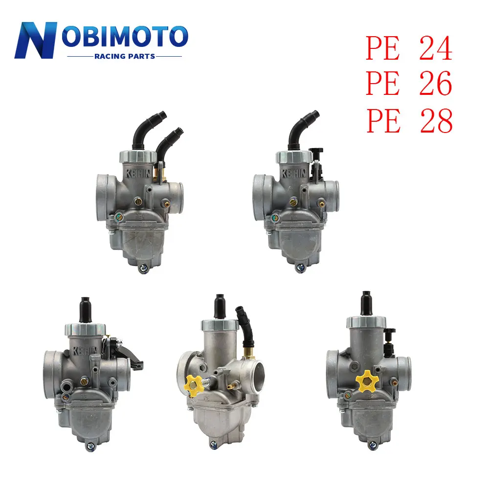 Высококачественный карбюратор для мотоцикла Carb PE24 PE26 PE28 24 мм 26 28 Ручная Авто
