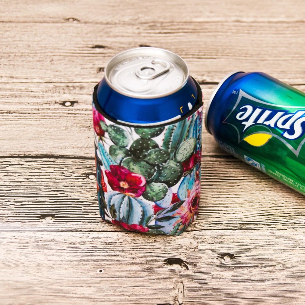 Чехол Serape Can, Леопардовый неопреновый чехол, Держатель Для Бутылки С КАКТУСОМ и черепом DOM109551