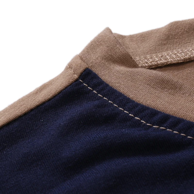 Осенняя и зимняя новая мужская футболка с круглым вырезом длинными рукавами