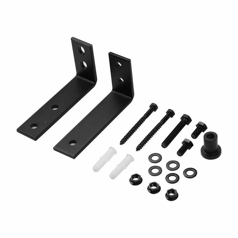 New-Steel Bypass Bracket Wall Mount Sliding Barn Doors Hardware Rack Part Z Design | Обустройство дома