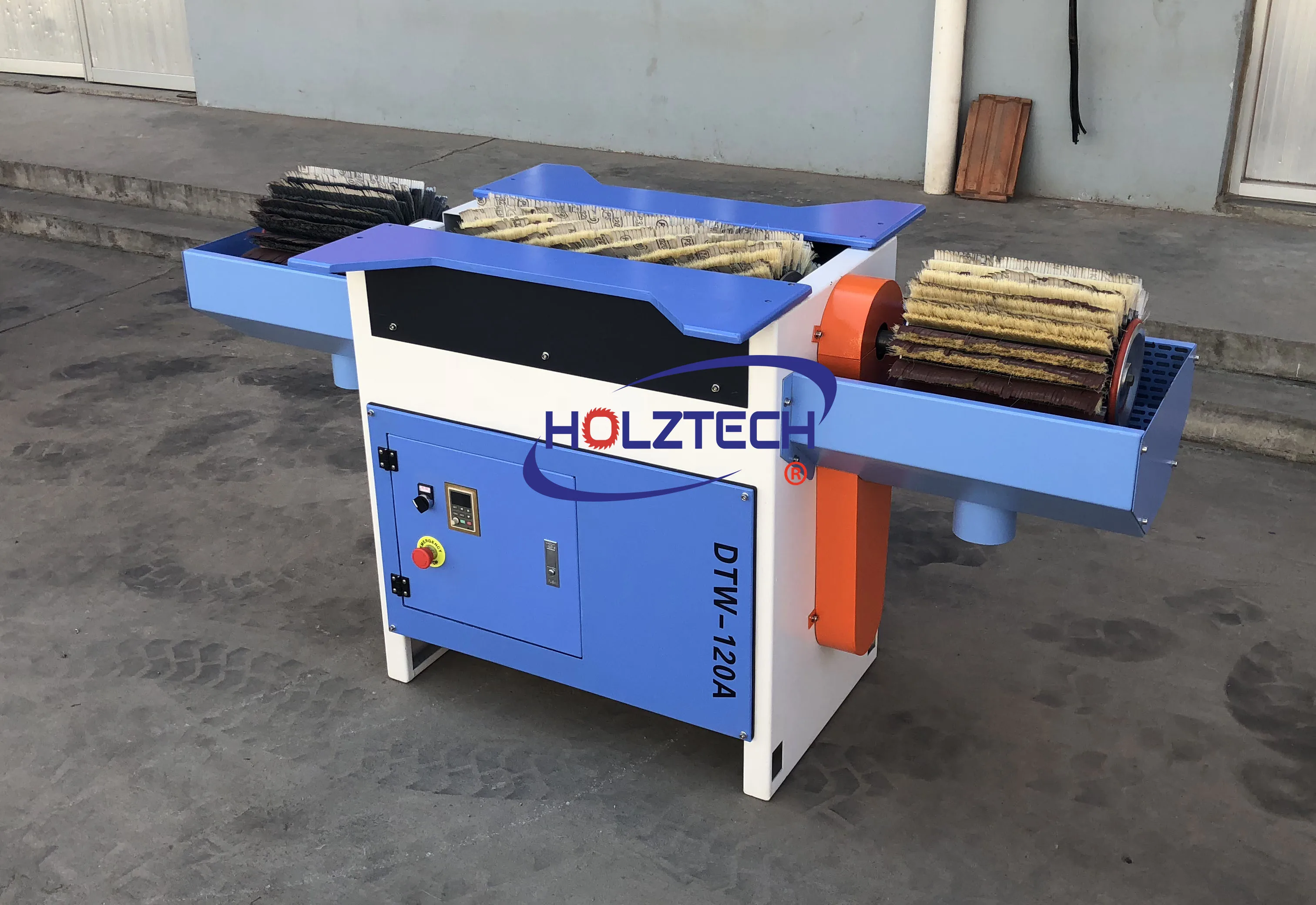 Горизонтальная ручная щетка шлифовальная машина барабанная полировальная три