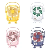 67ja small desk usb rechargeable sturdy table fans with 3 speeds personal portable fan for stroller bedroom office