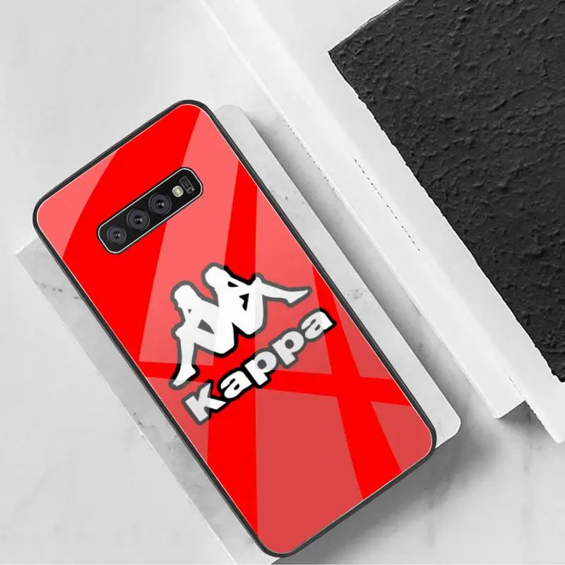 

Italian sportswear brand kappa Phone Case Tempered Glass For Samsung S20 Plus S7 S8 S9 S10 Plus Note 8 9 10 Plus