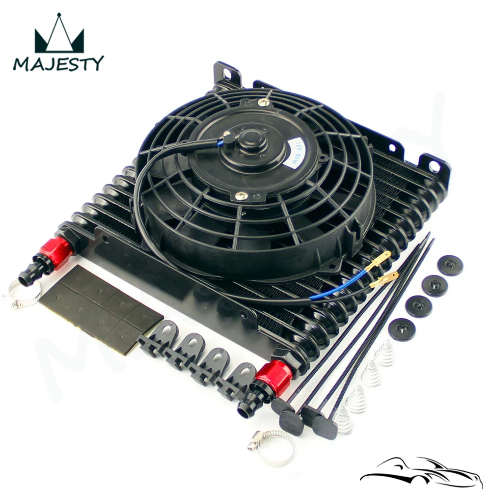 8-дюймовый 32 мм алюминиевый 17Row двигатель/гоночный масляный радиатор коробки