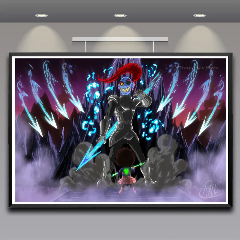 

undertale Posters wall poster Bar Cafe High quality Printing Drawing core wall Decorative Painting